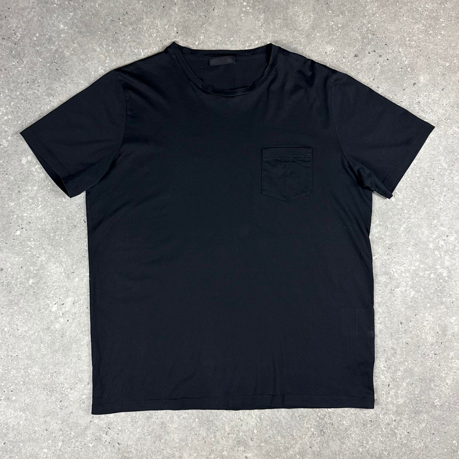 Prada - Black Nylon Pocket T-Shirt