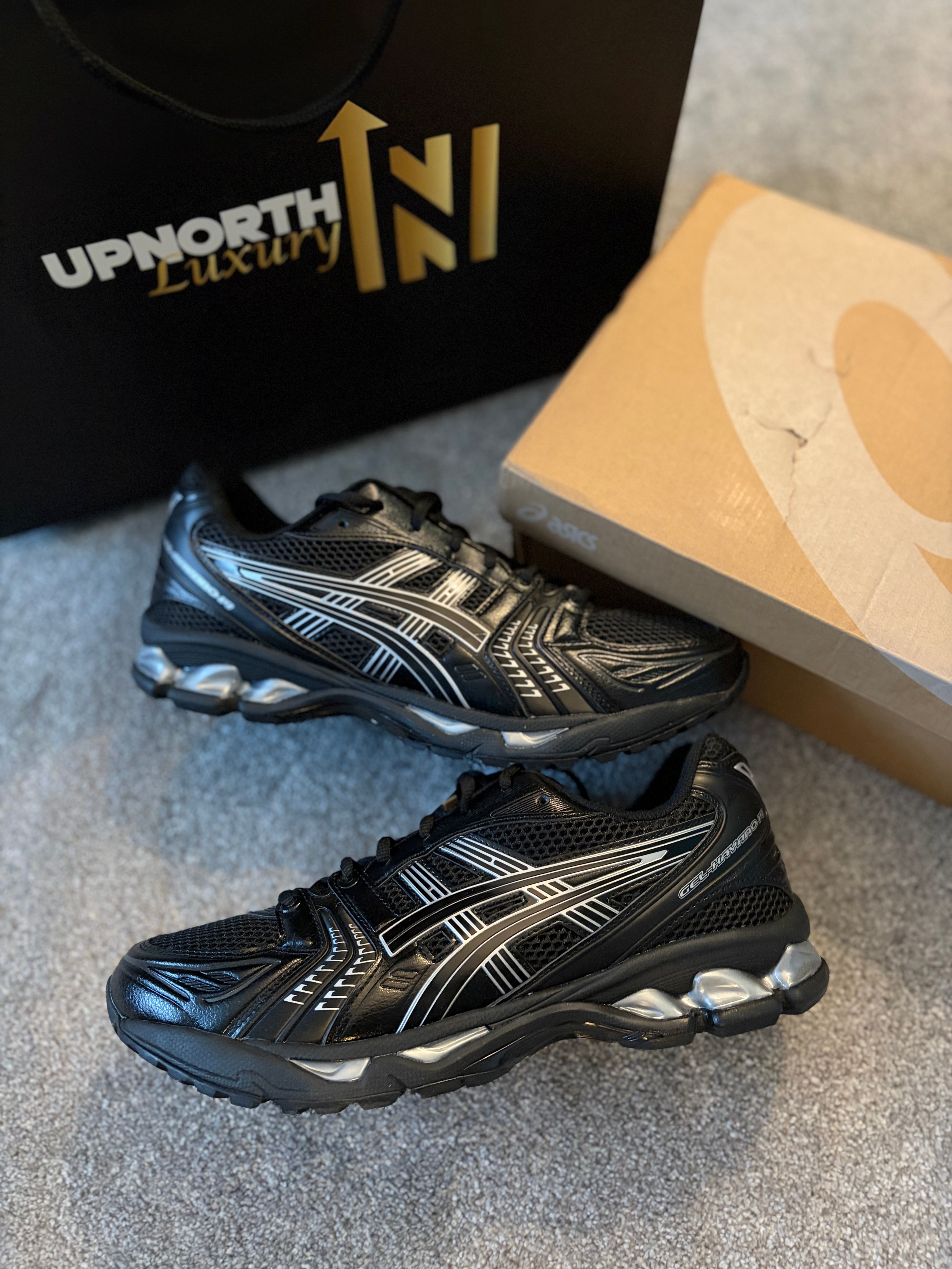 ASICS- Gel Kayano 14 Black Pure Silver