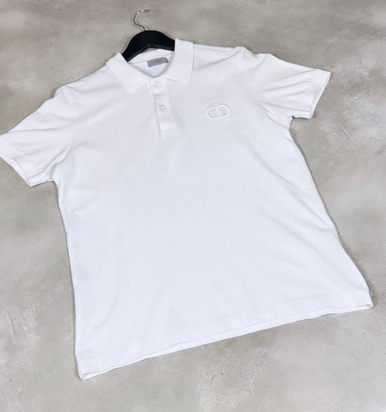 Dior- Pre-Owned White CD Polo Shirt