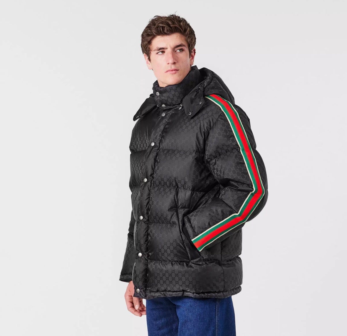 Gucci GG Nylon Jacquard Web Jacket