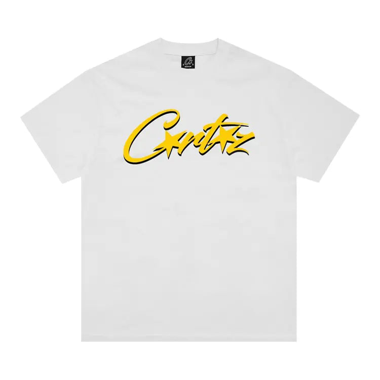 Corteiz OG Allstarz Tee 'White/Yellow'