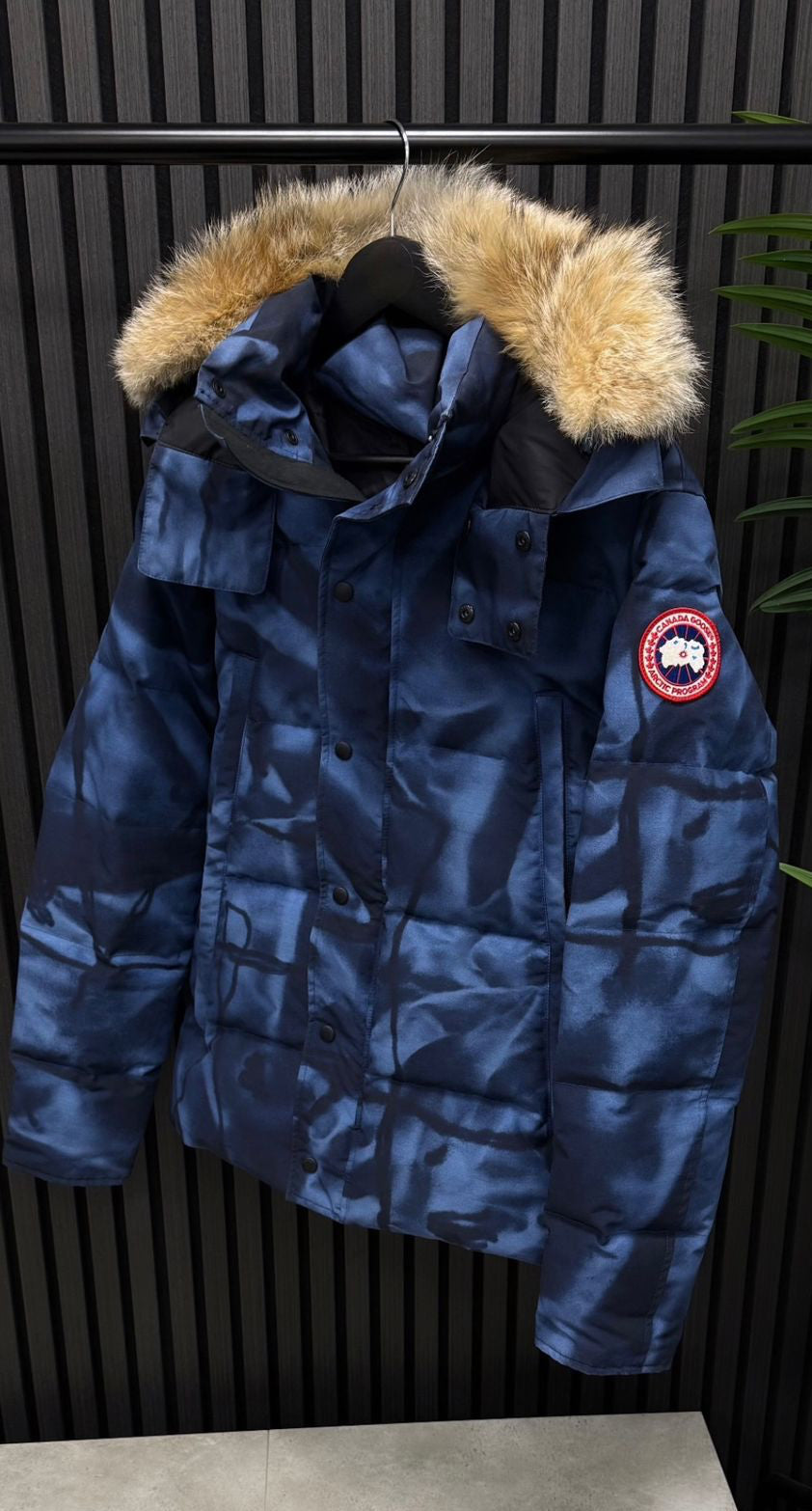 Pre Owned Canada Goose- Blue Abstract Wyndham Jacket
