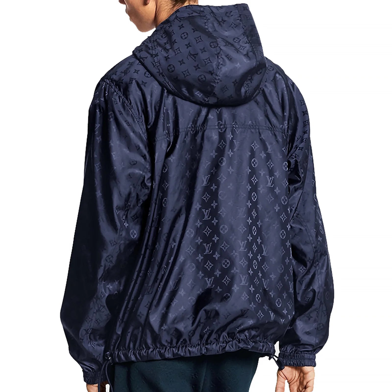 Louis Vuitton: Monogram Reversible Navy Windbreaker