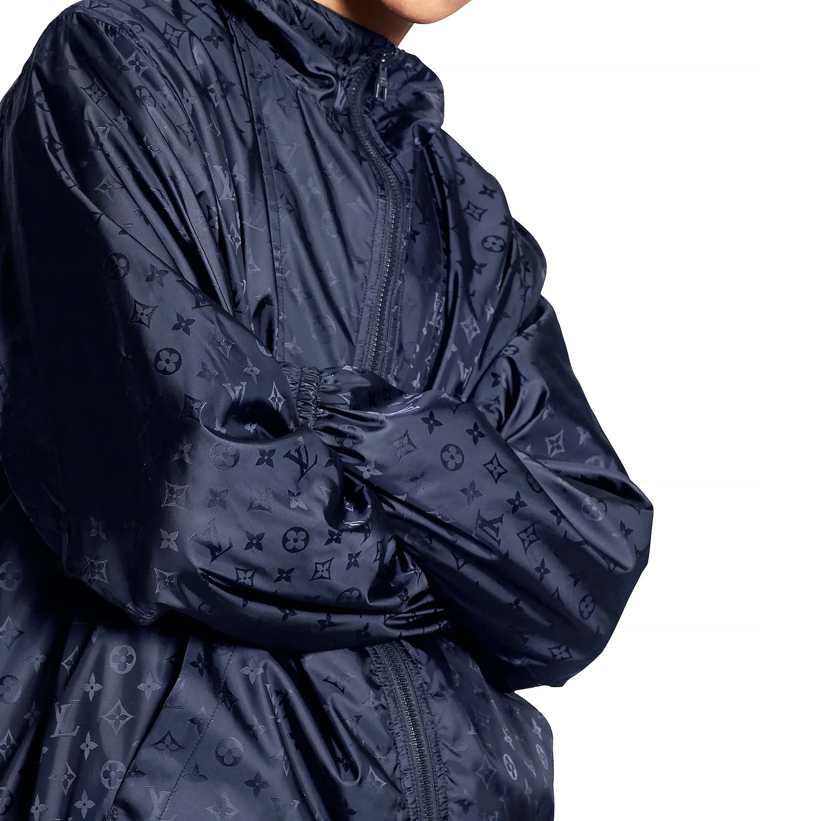 Louis Vuitton: Monogram Reversible Navy Windbreaker