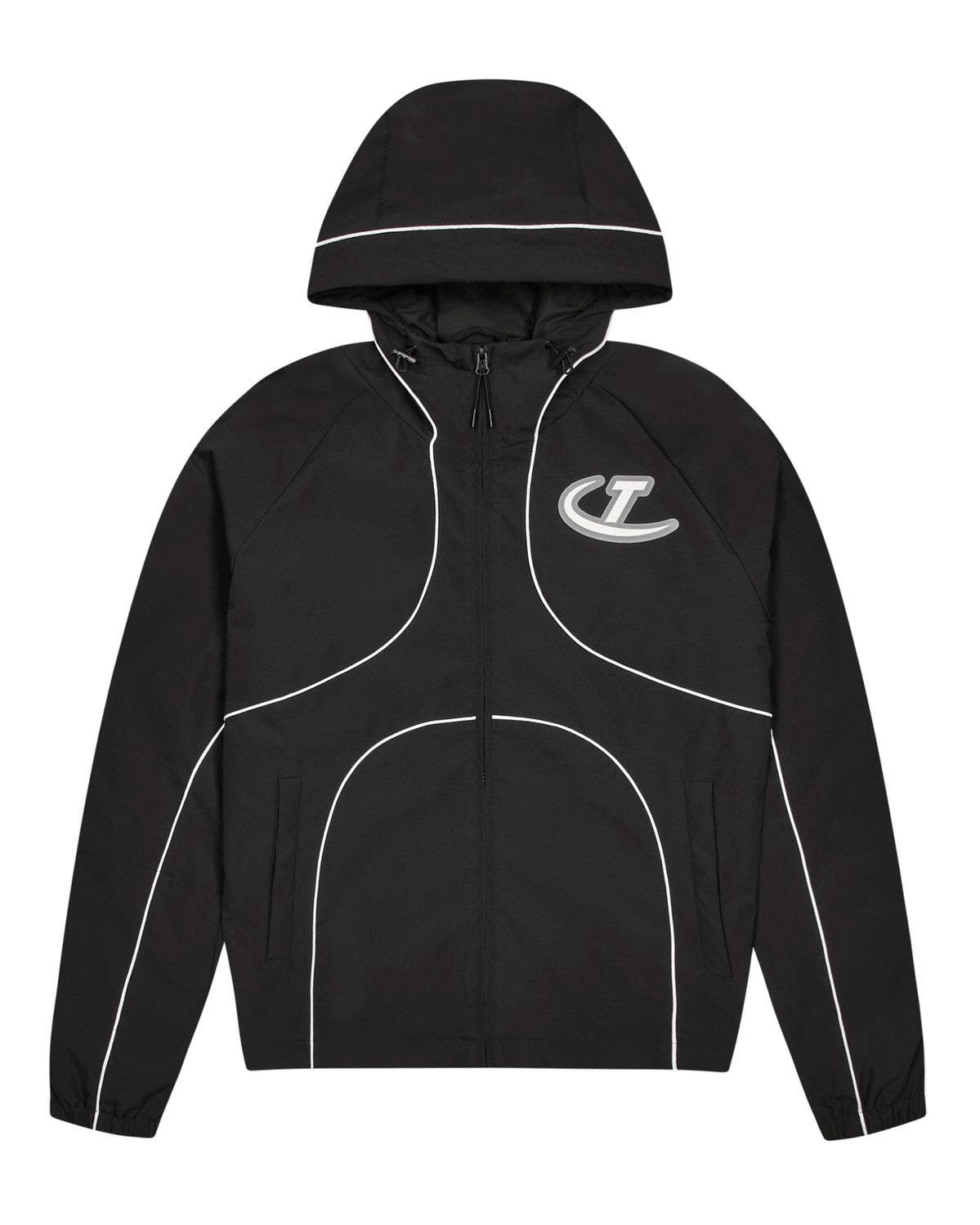 Trapstar Hyperdrive Piped Windbreaker - Black