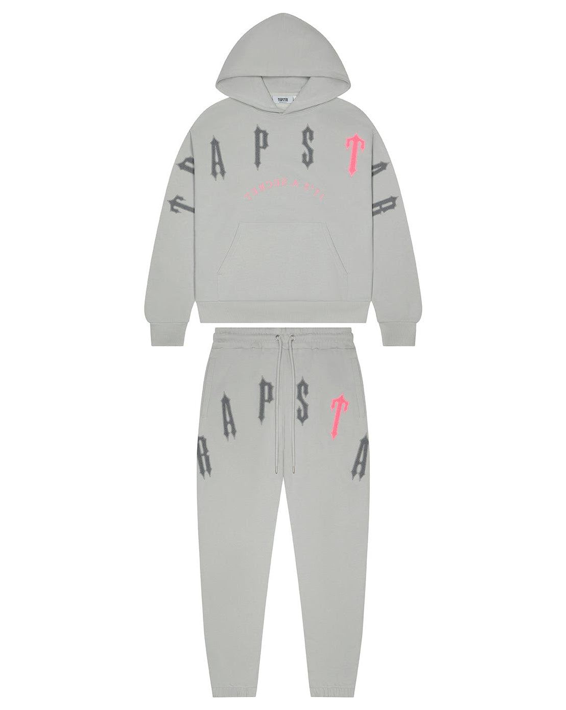 Trapstar Irongate Arch Chenille 2.0 Tracksuit - Grey/Pink